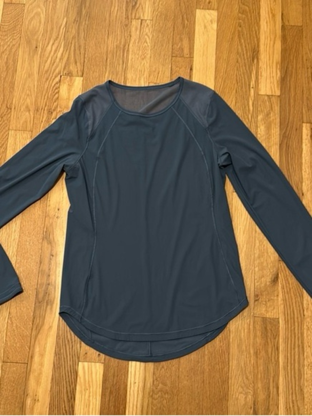 Lululemon Sculpt Long Sleeve Top in Iron Blue